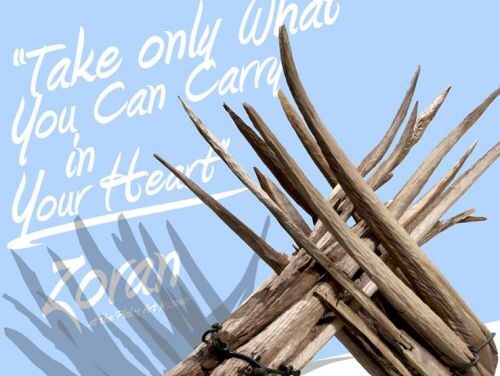 ‘Take only what you can carry in your heart’